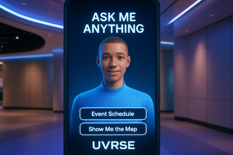 Playable avatar of a real athlete inside a branded arena world