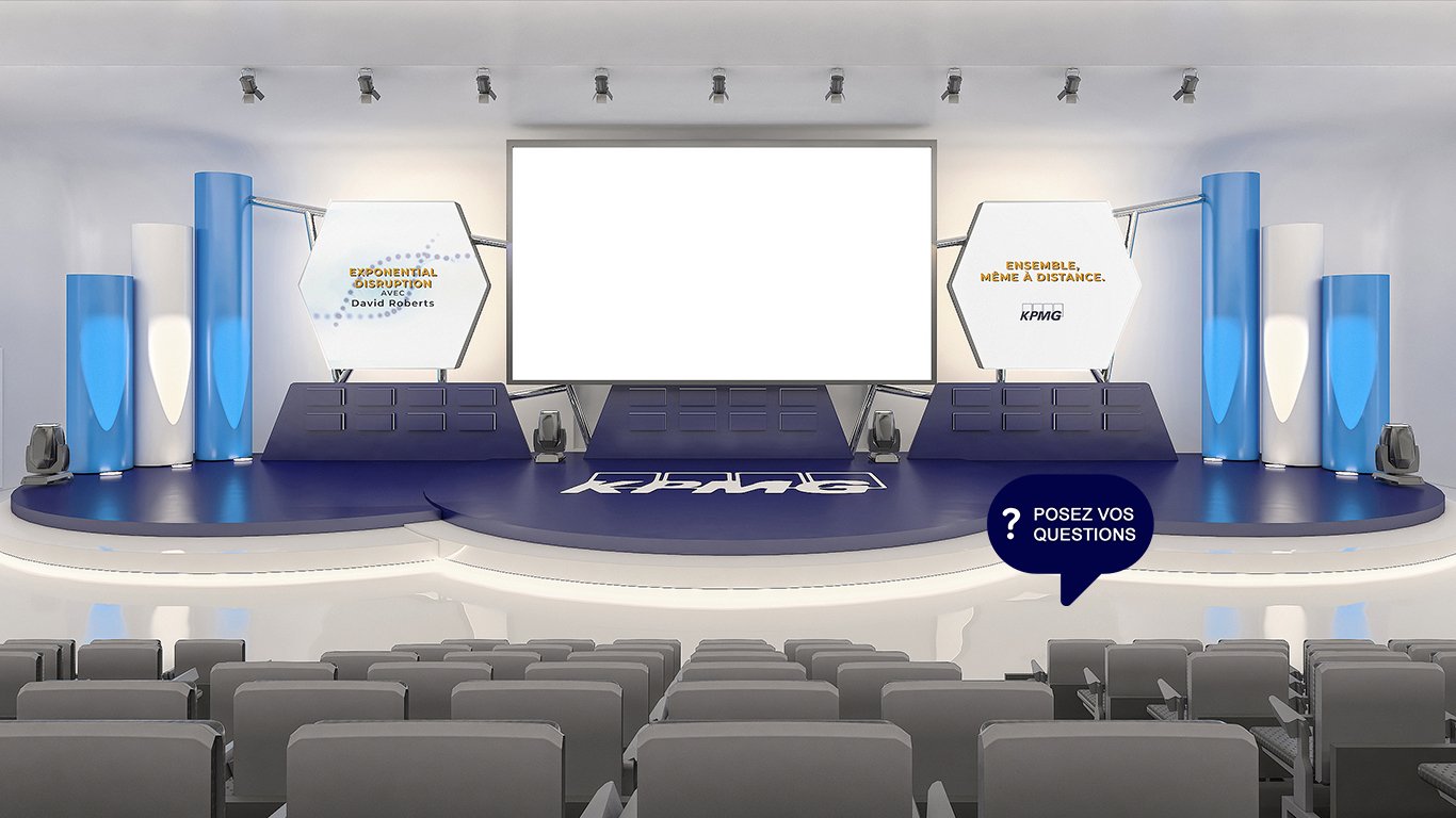 KPMG — virtual conference stage