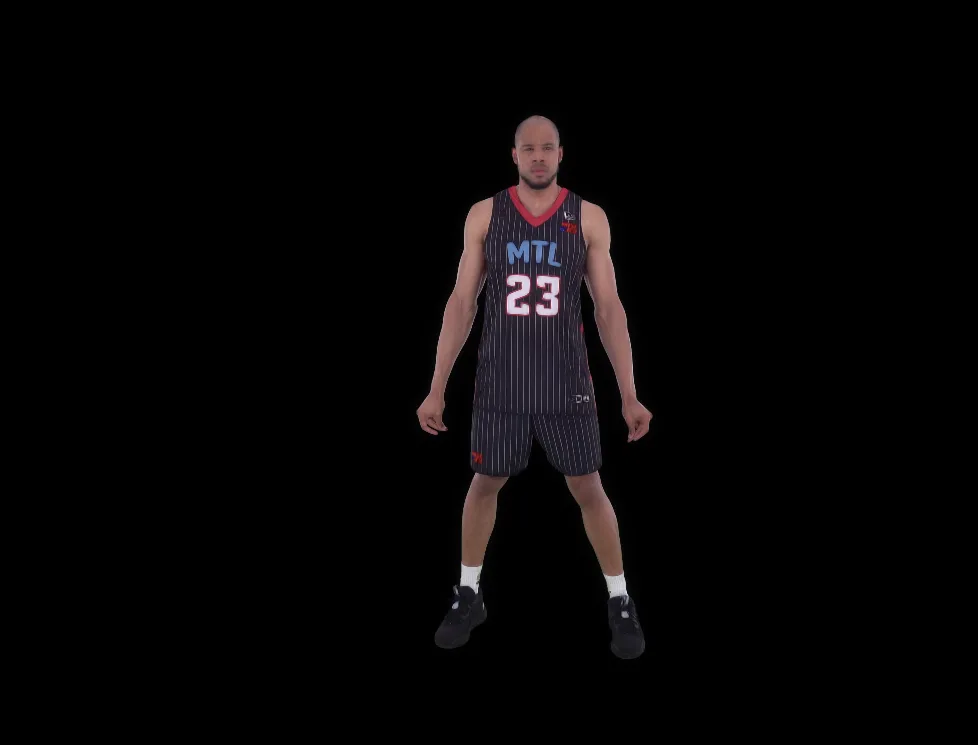Montreal Alliance player — interactive 4D avatar